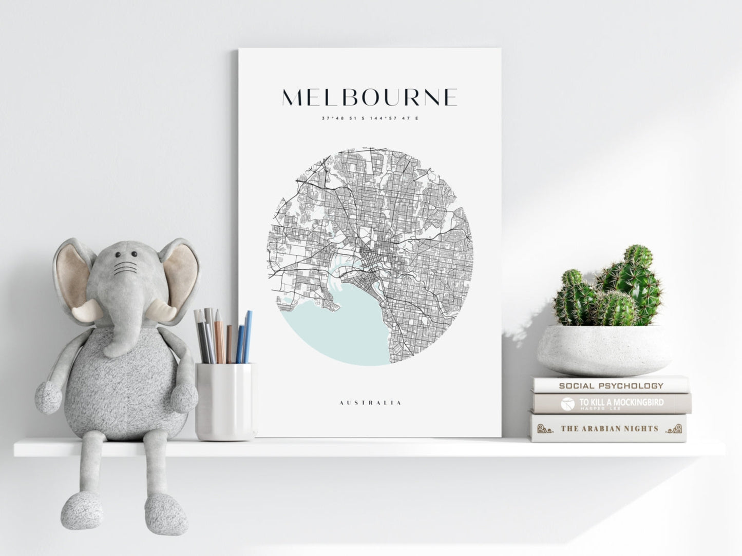 Melbourne V2 Aluminum Print