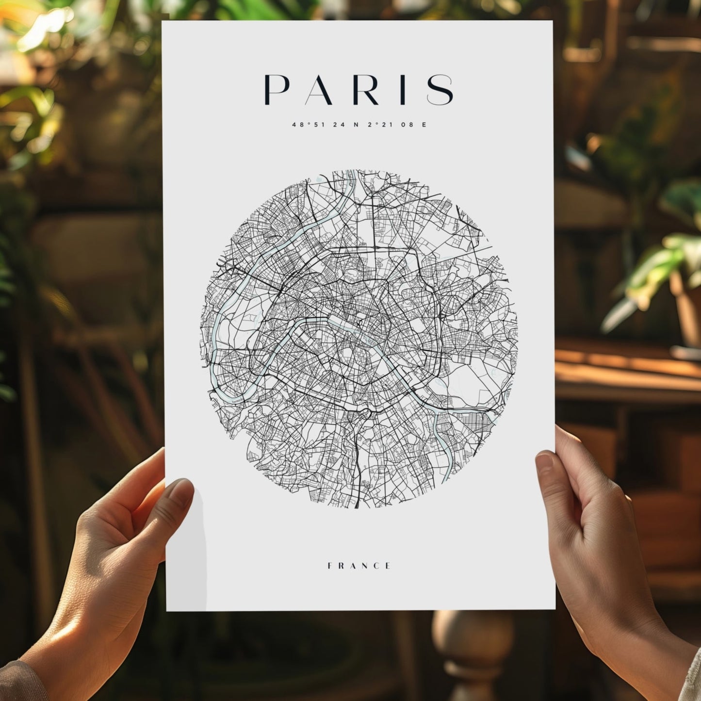 Paris V2 Aluminum Print