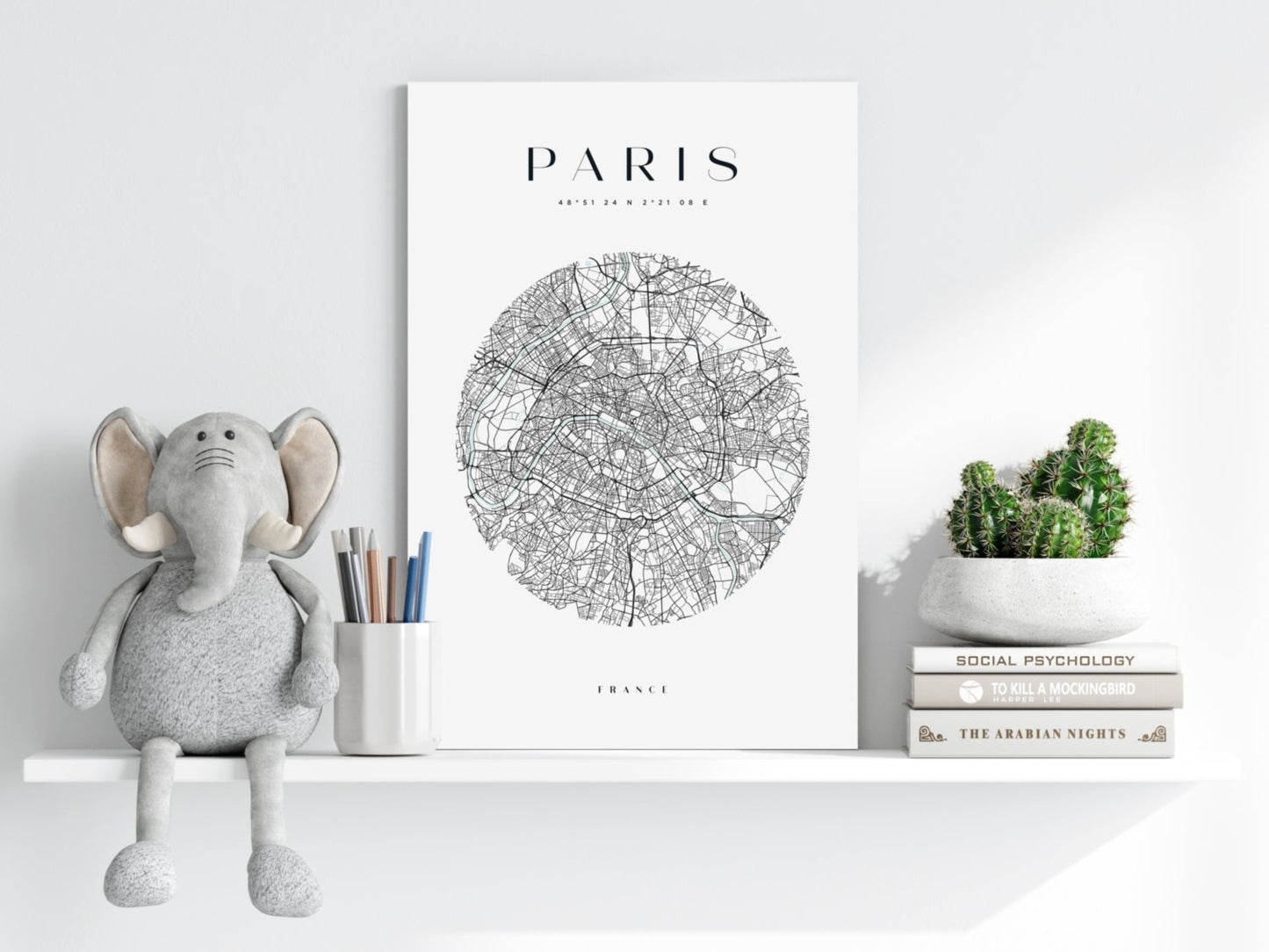 Paris V2 Aluminum Print