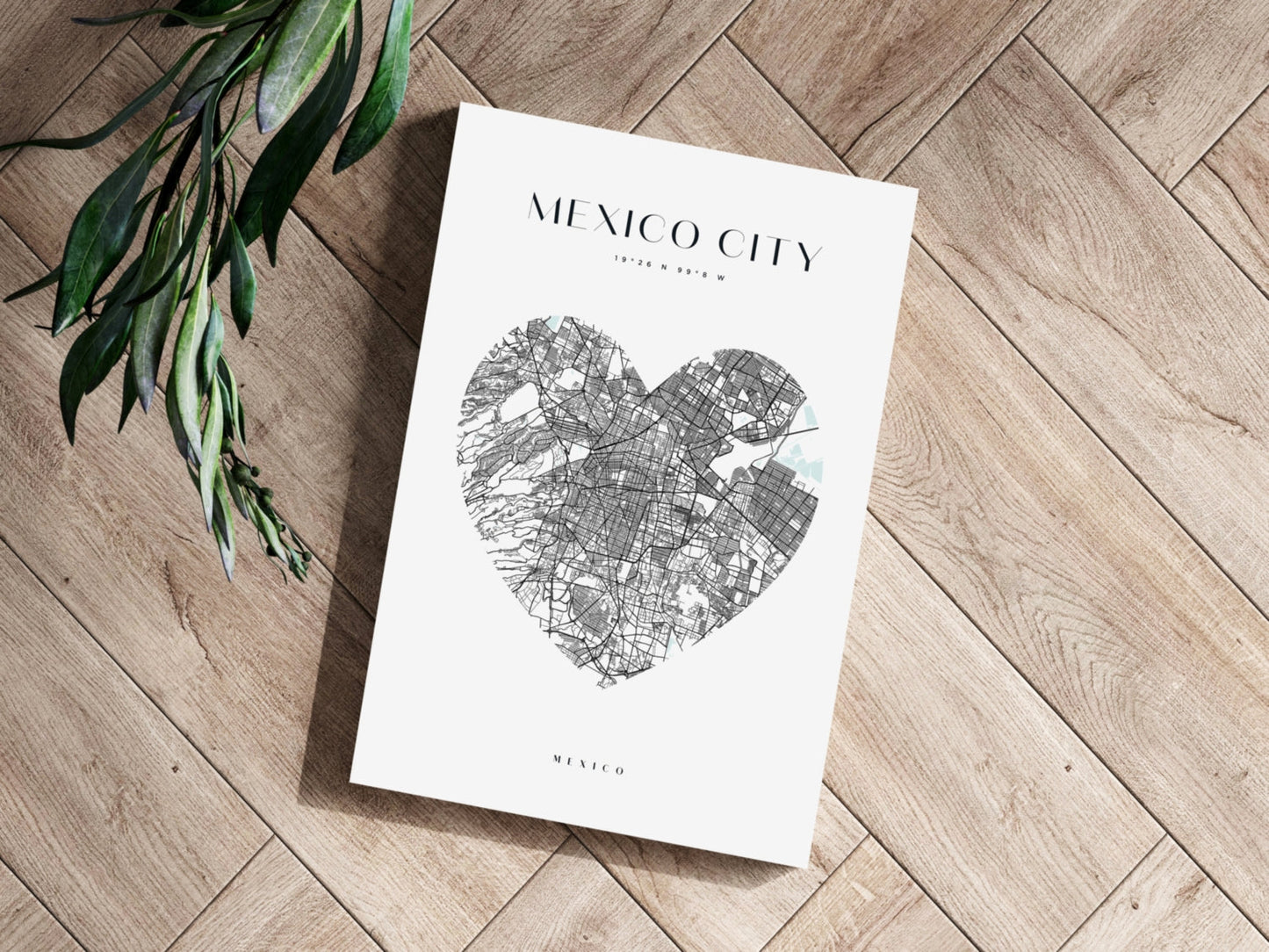 Mexico City V1 Aluminum Print