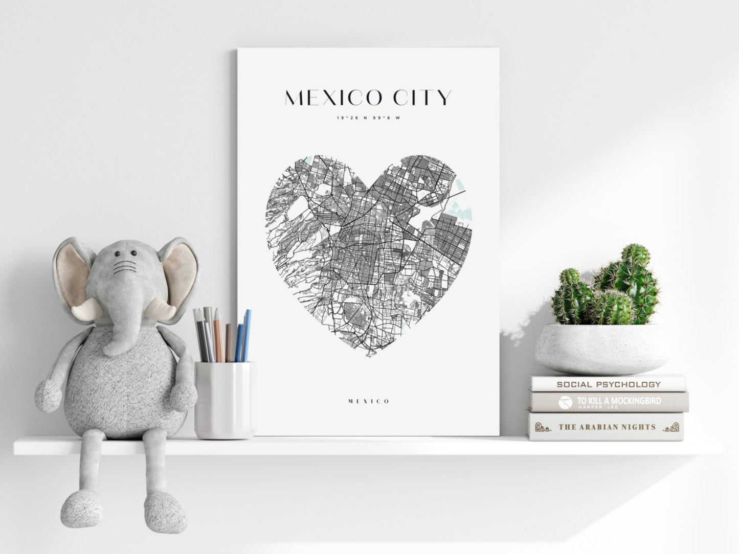 Mexico City V1 Aluminum Print