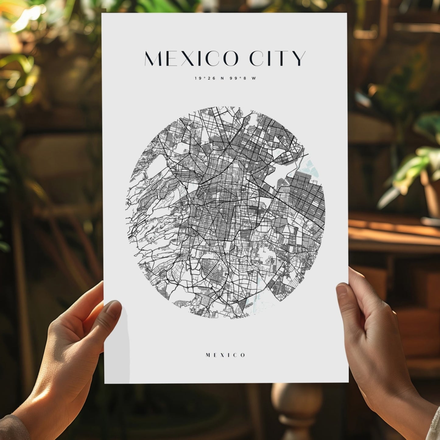 Mexico City V2 Aluminum Print