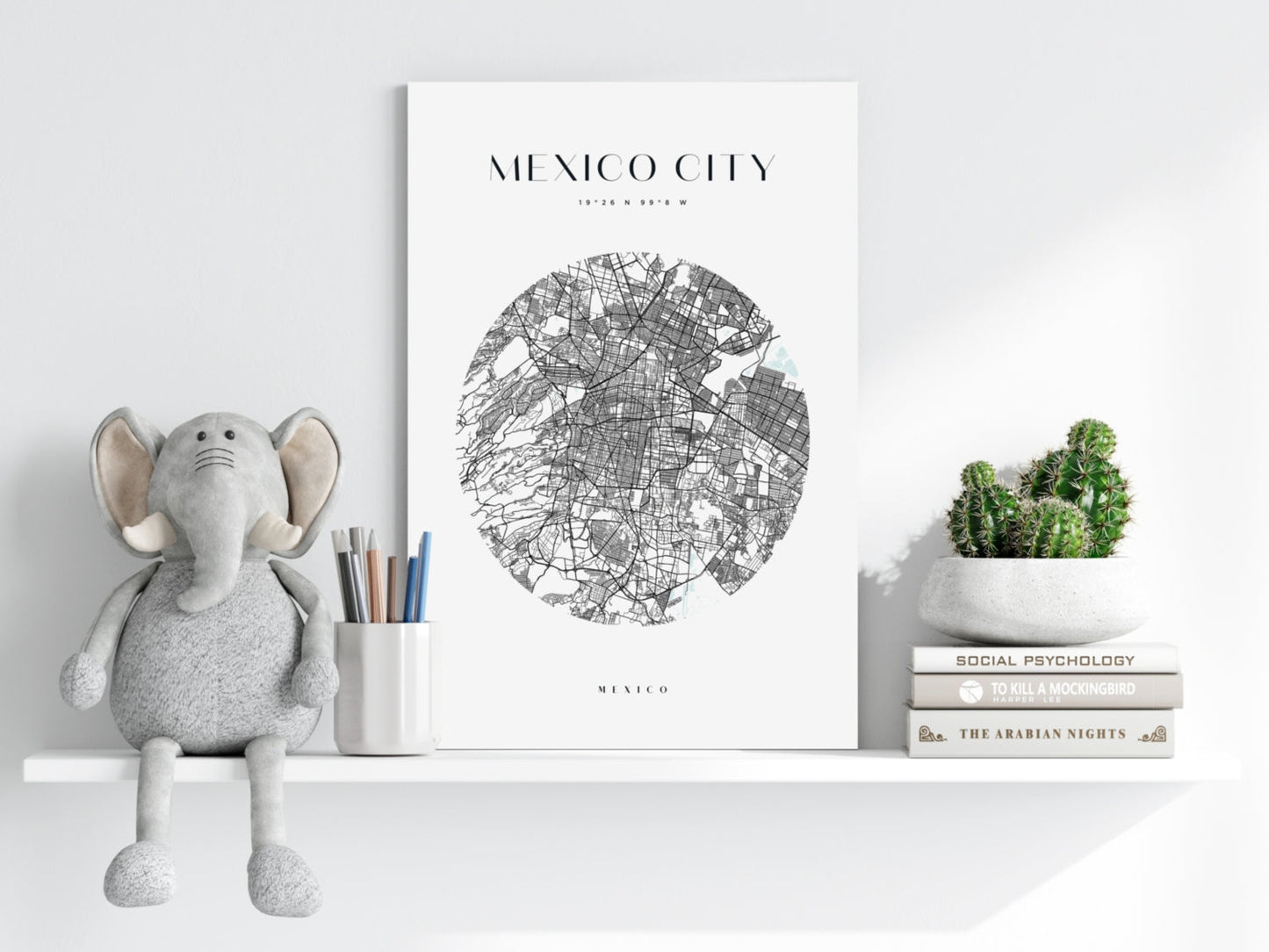 Mexico City V2 Aluminum Print