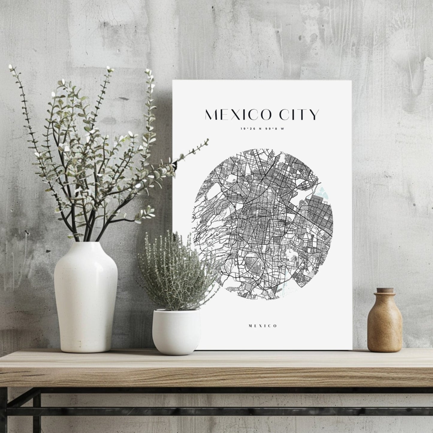 Mexico City V2 Aluminum Print