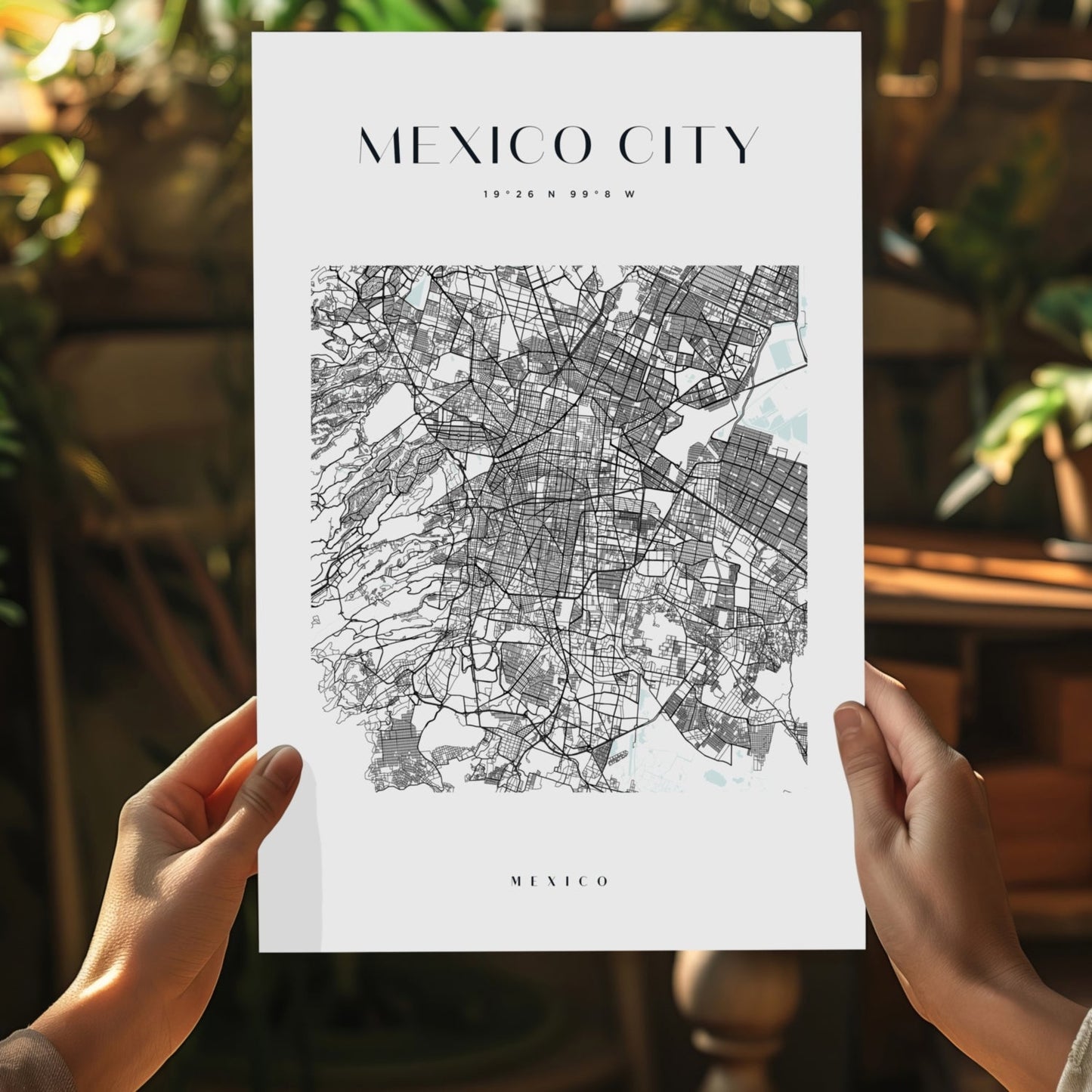 Mexico City V3 Aluminum Print