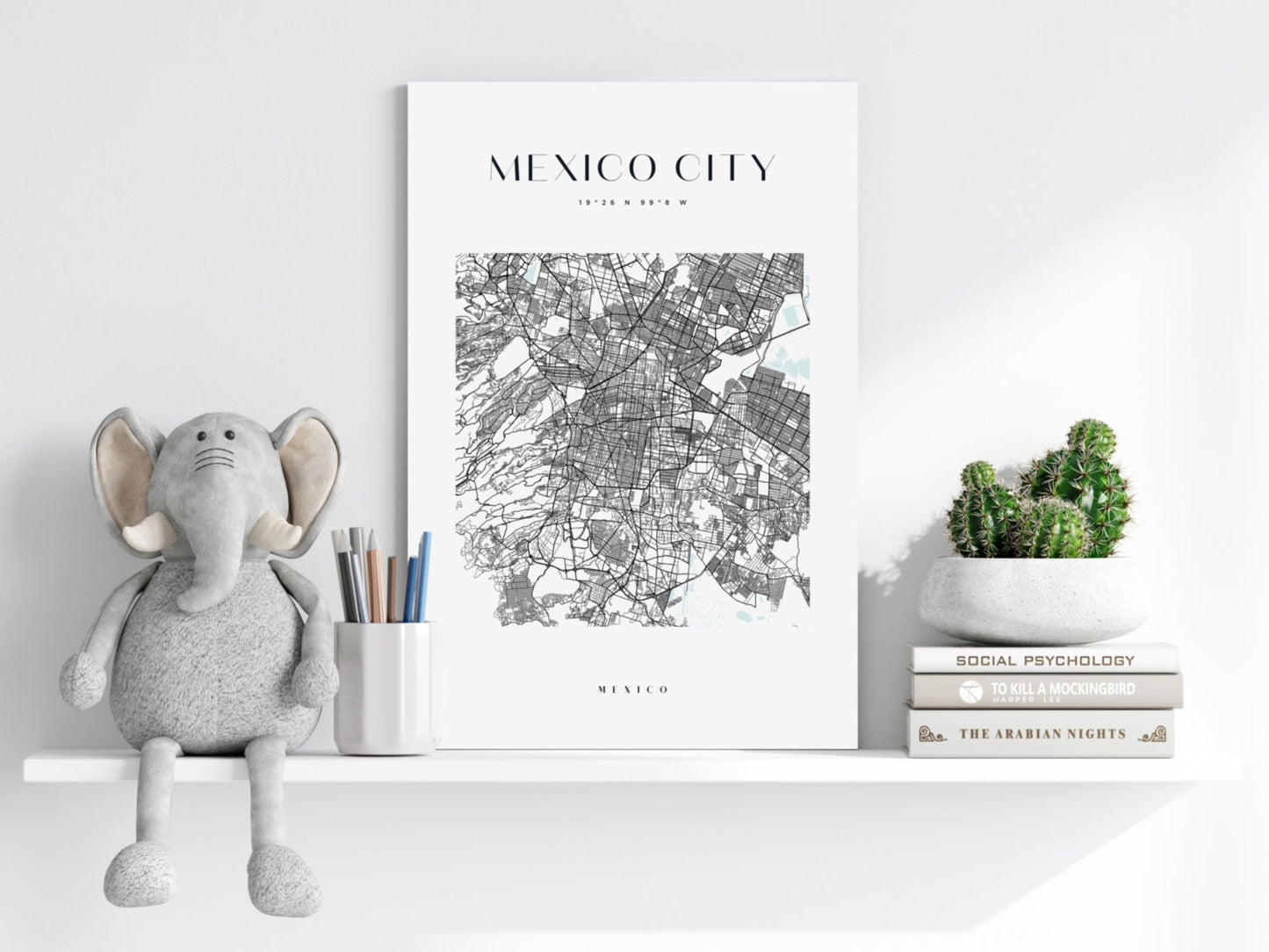 Mexico City V3 Aluminum Print
