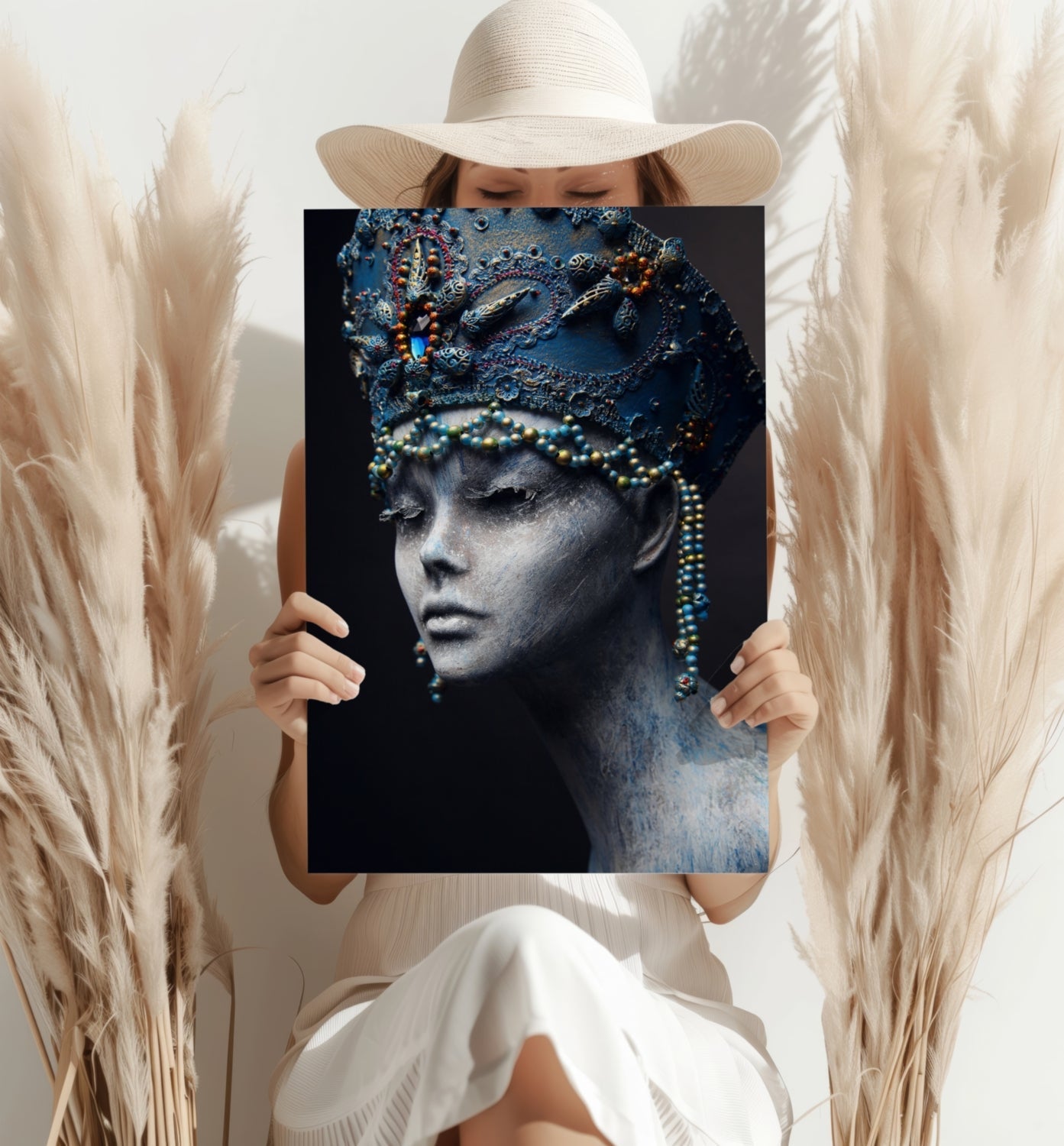 Egyptian Woman Aluminum Print