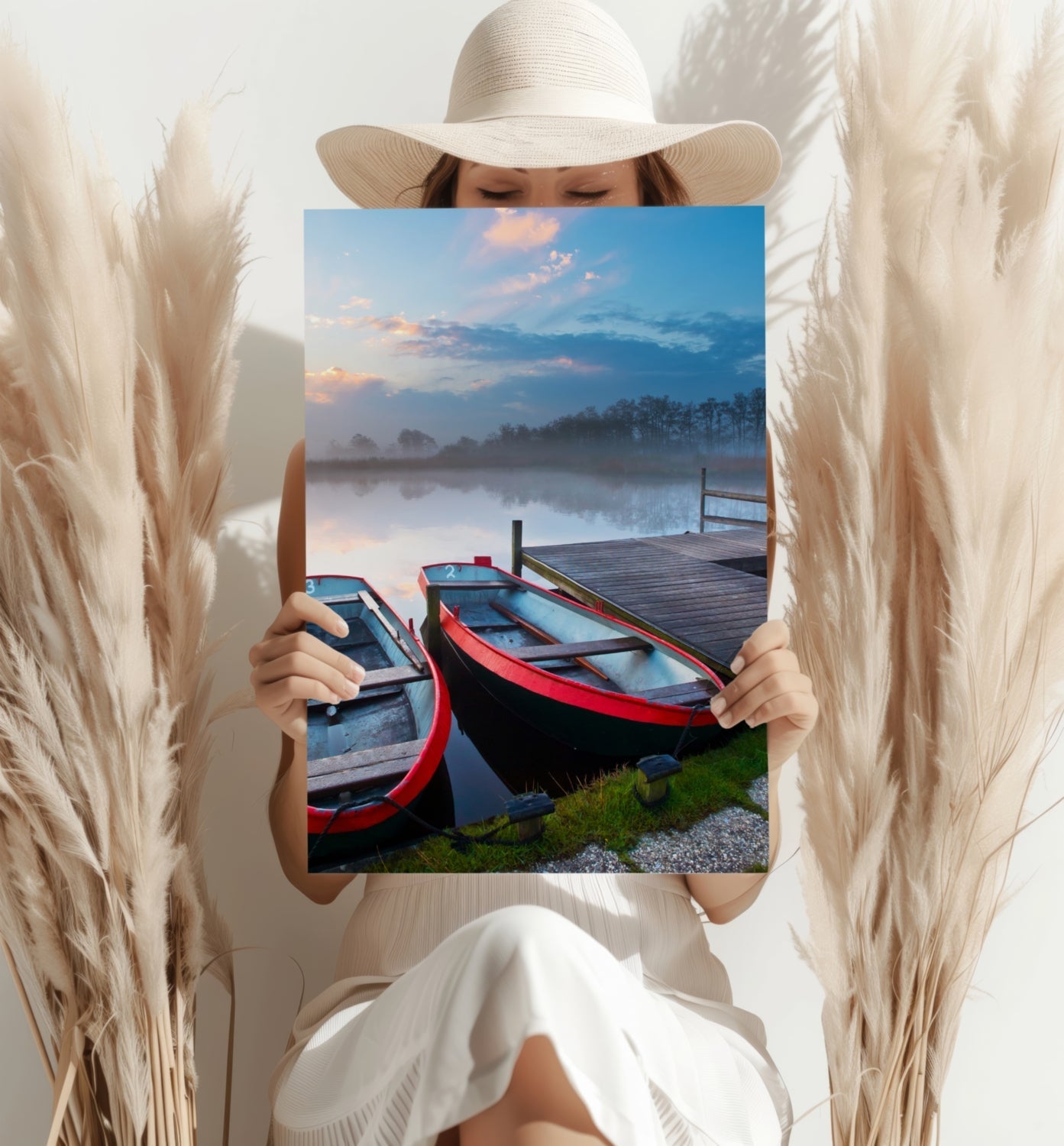 Boats Aluminum Print