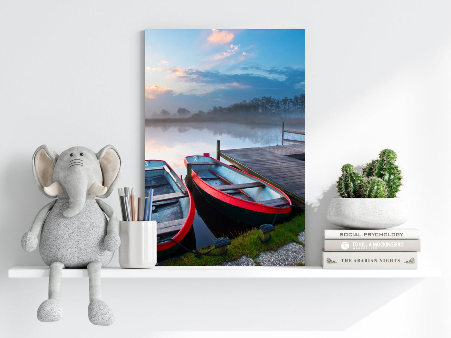 Boats Aluminum Print