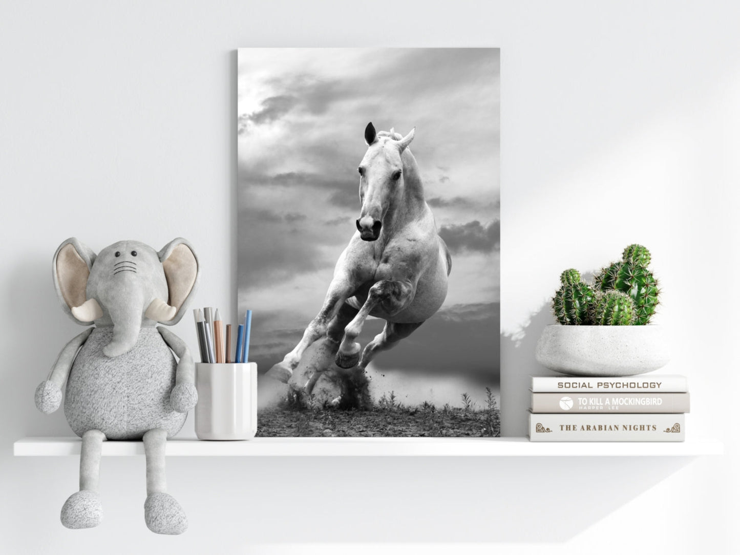 Running Horse Aluminum Print