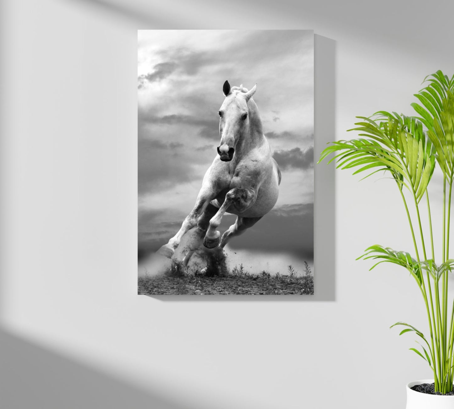 Running Horse Aluminum Print