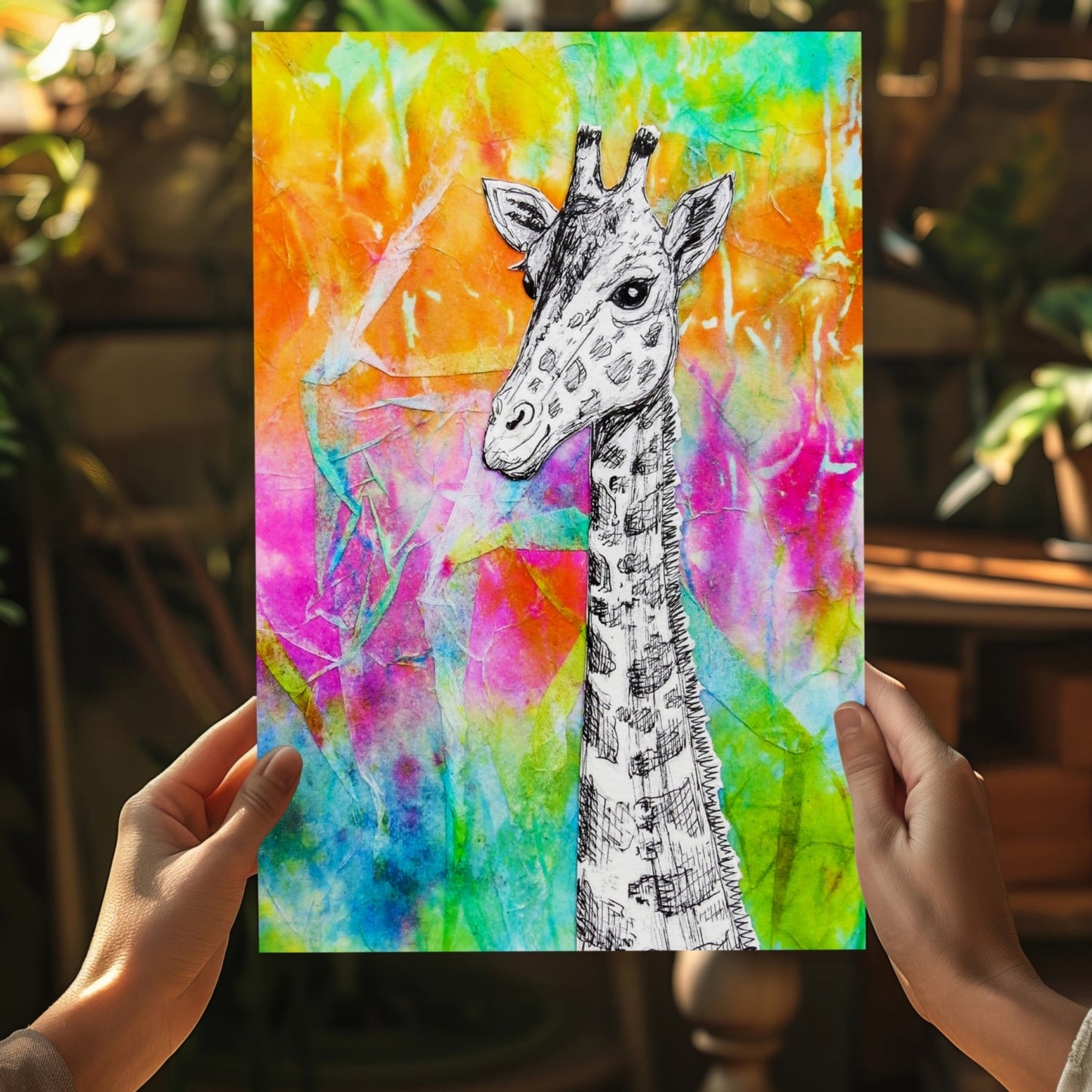 Giraffe Aluminum Print