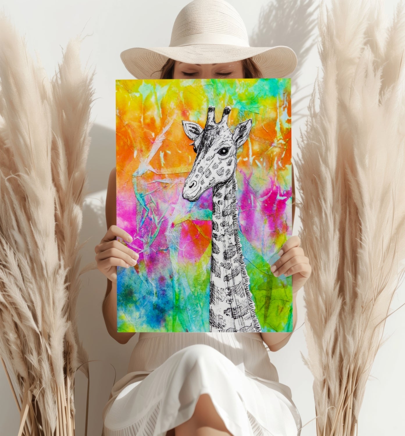 Giraffe Aluminum Print