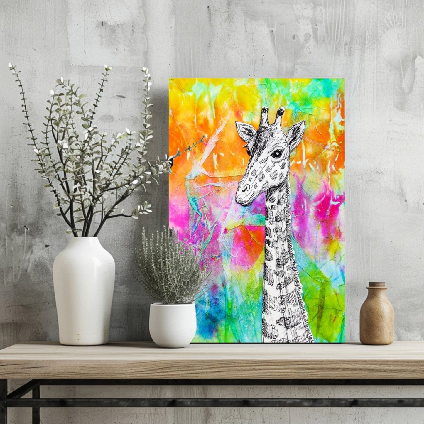 Giraffe Aluminum Print
