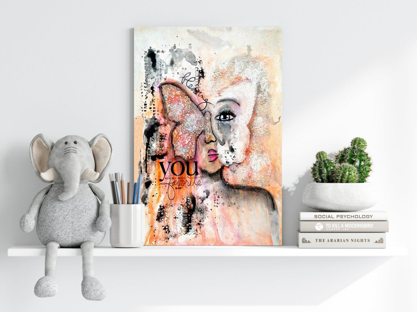 Love Butterfly Aluminum Print