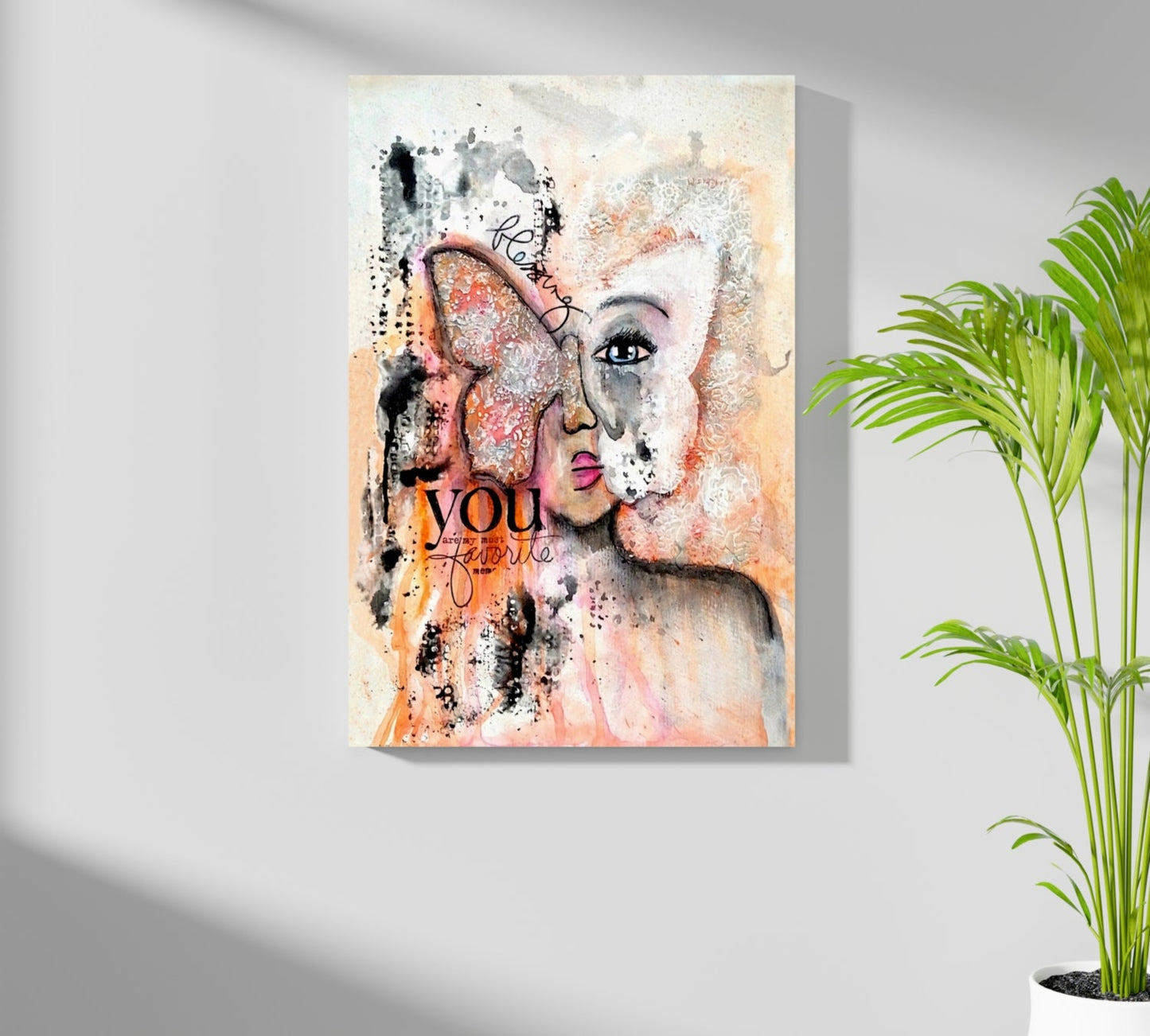 Love Butterfly Aluminum Print