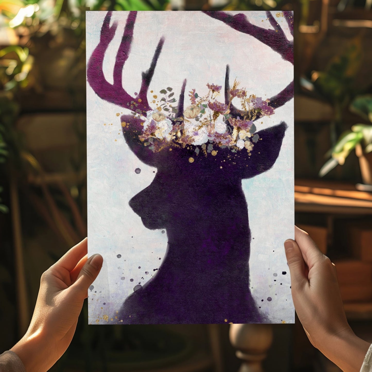Deer Aluminum Print
