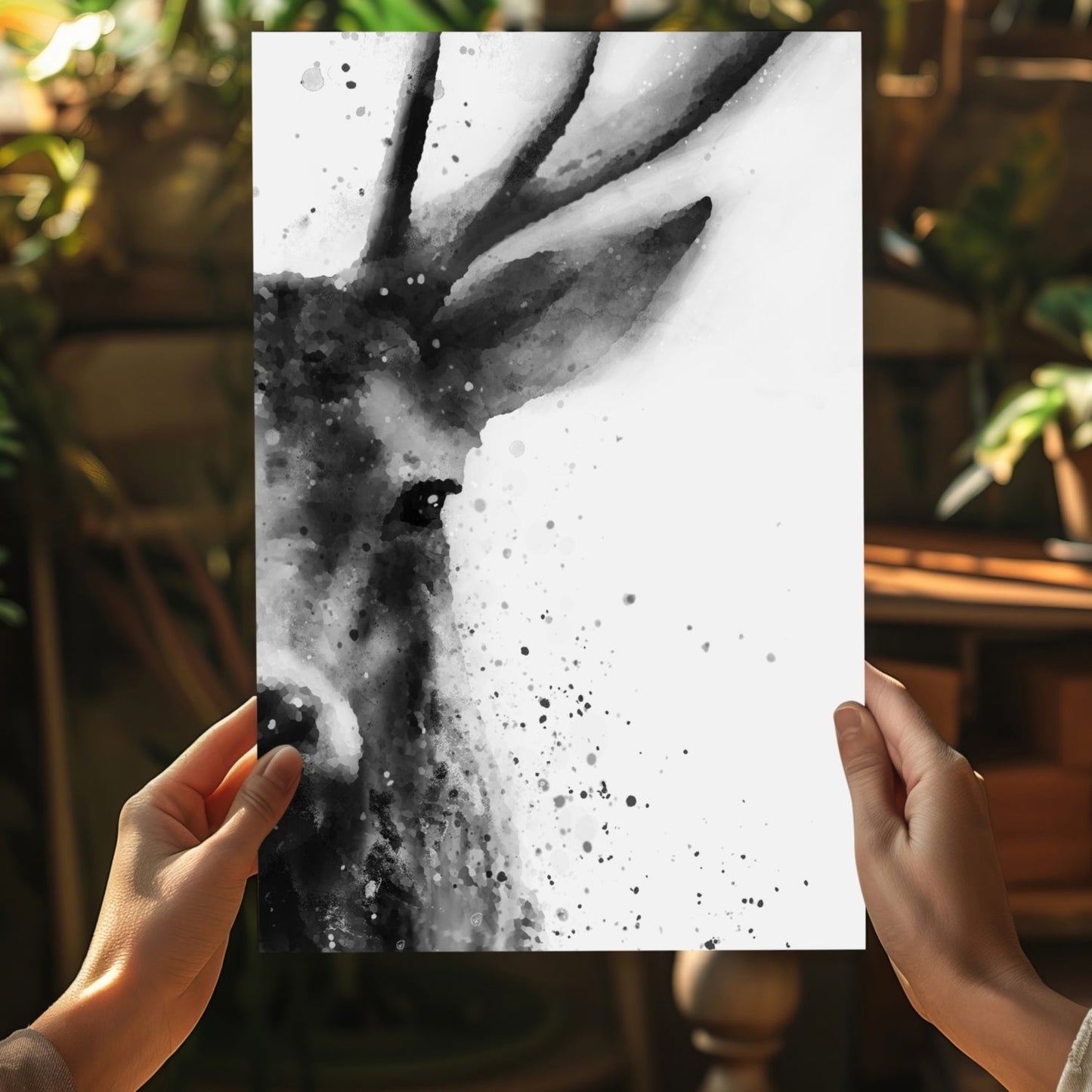 Deer Aluminum Print