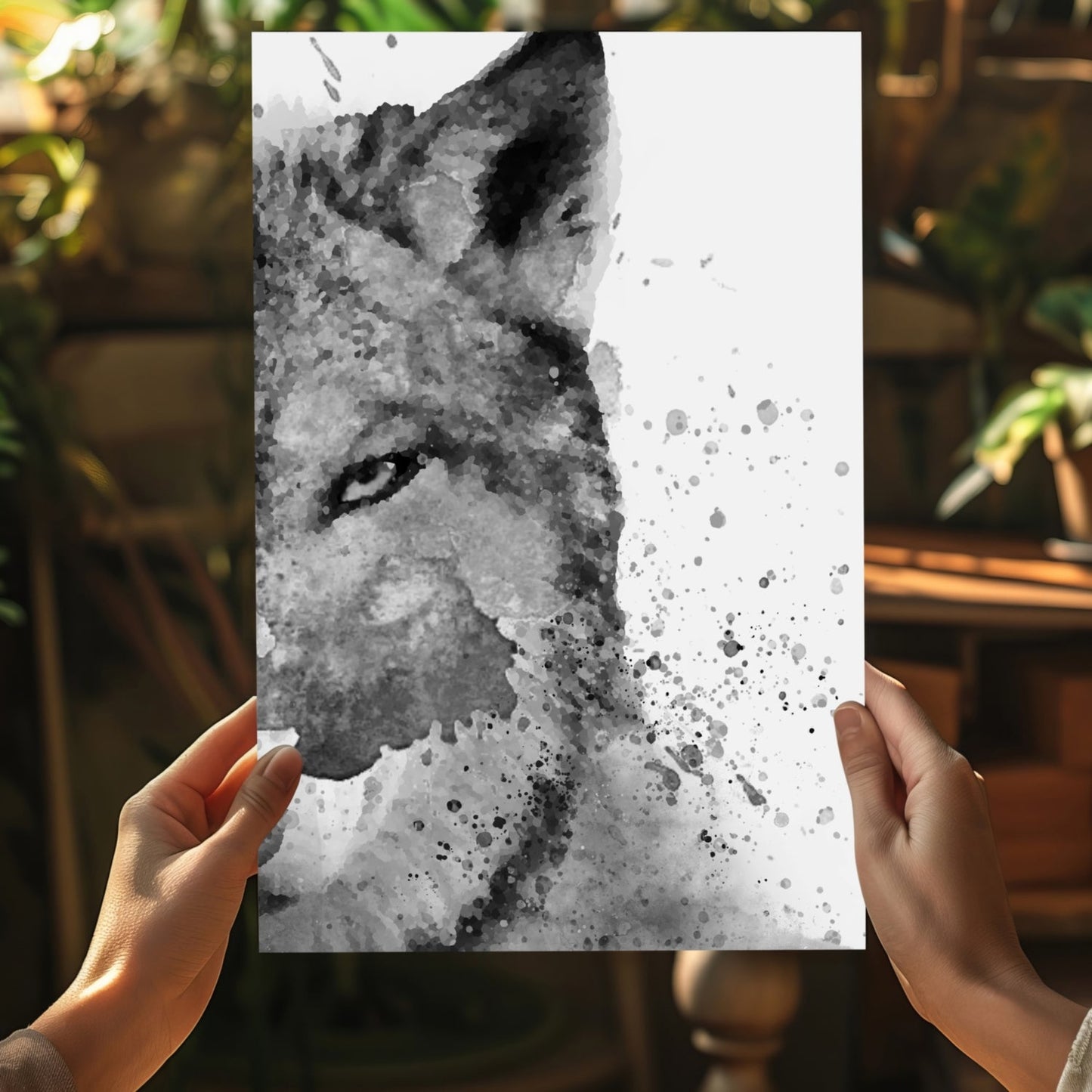 Wolf Aluminum Print