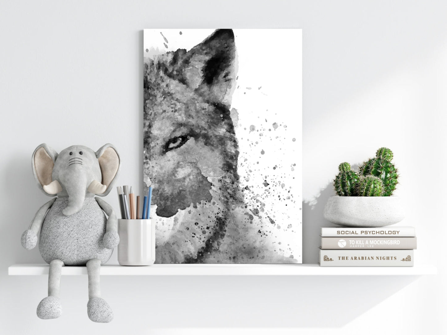 Wolf Aluminum Print