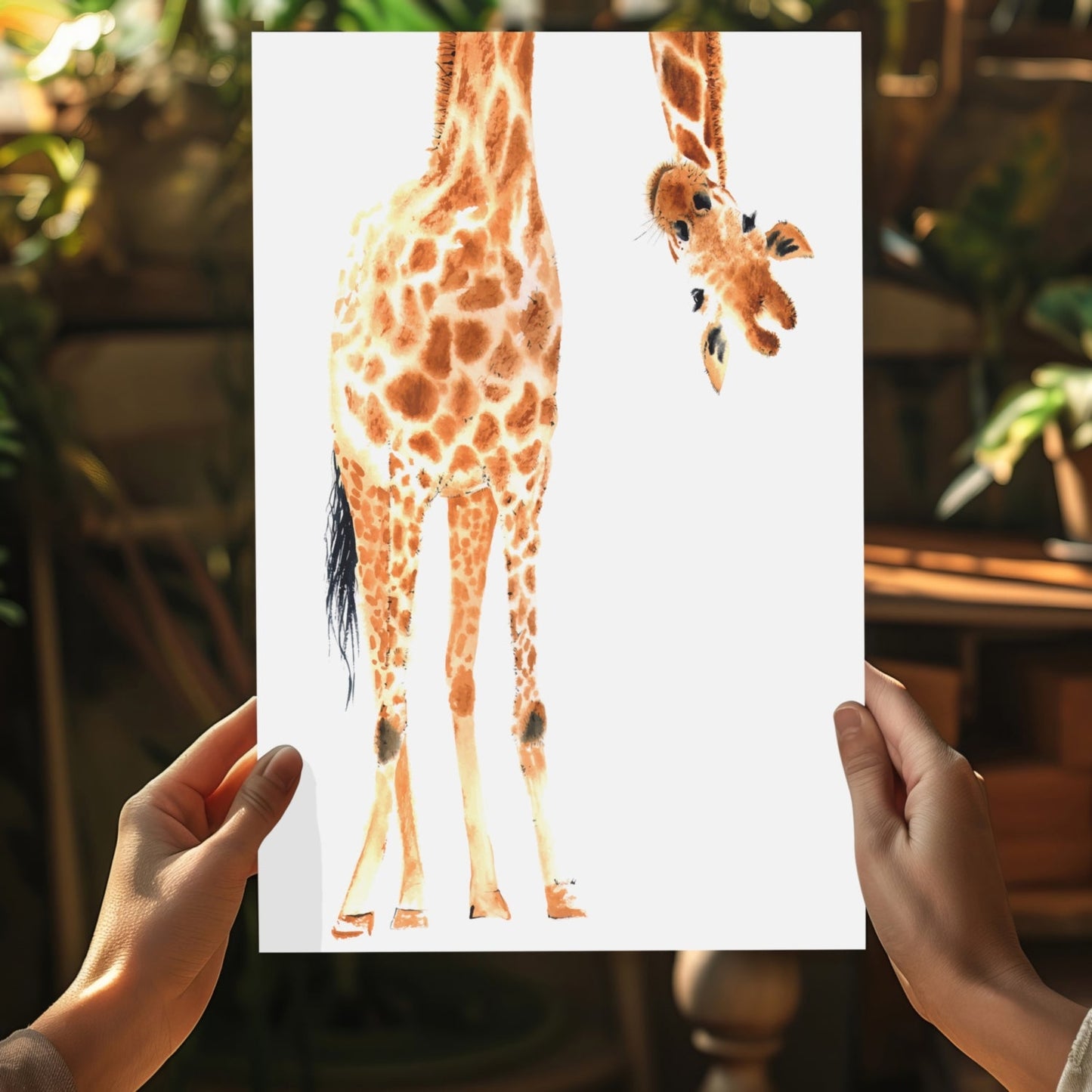 Giraffe Aluminum Print