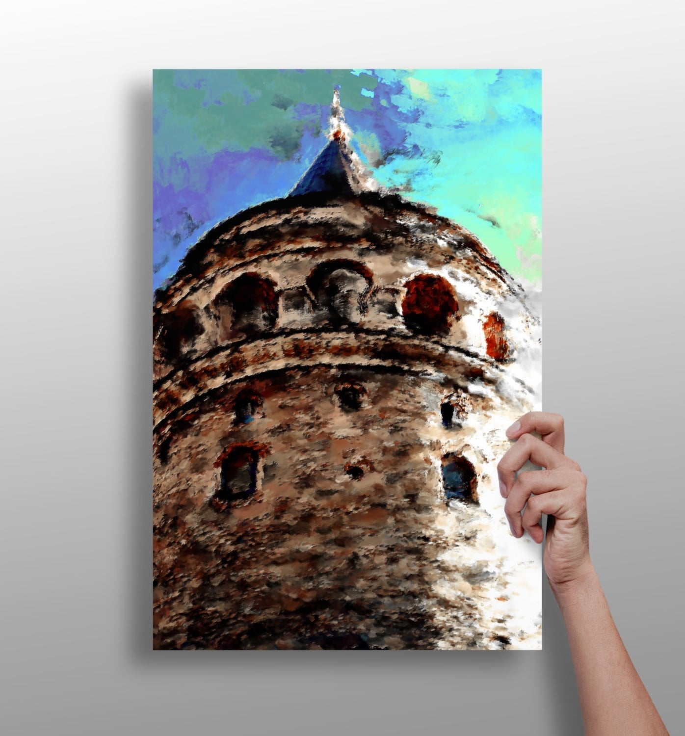 Galata Tower Aluminum Print