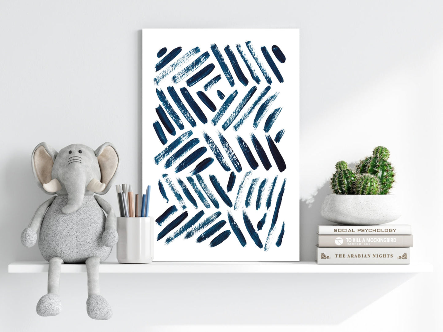 Abstract Lines Aluminum Print