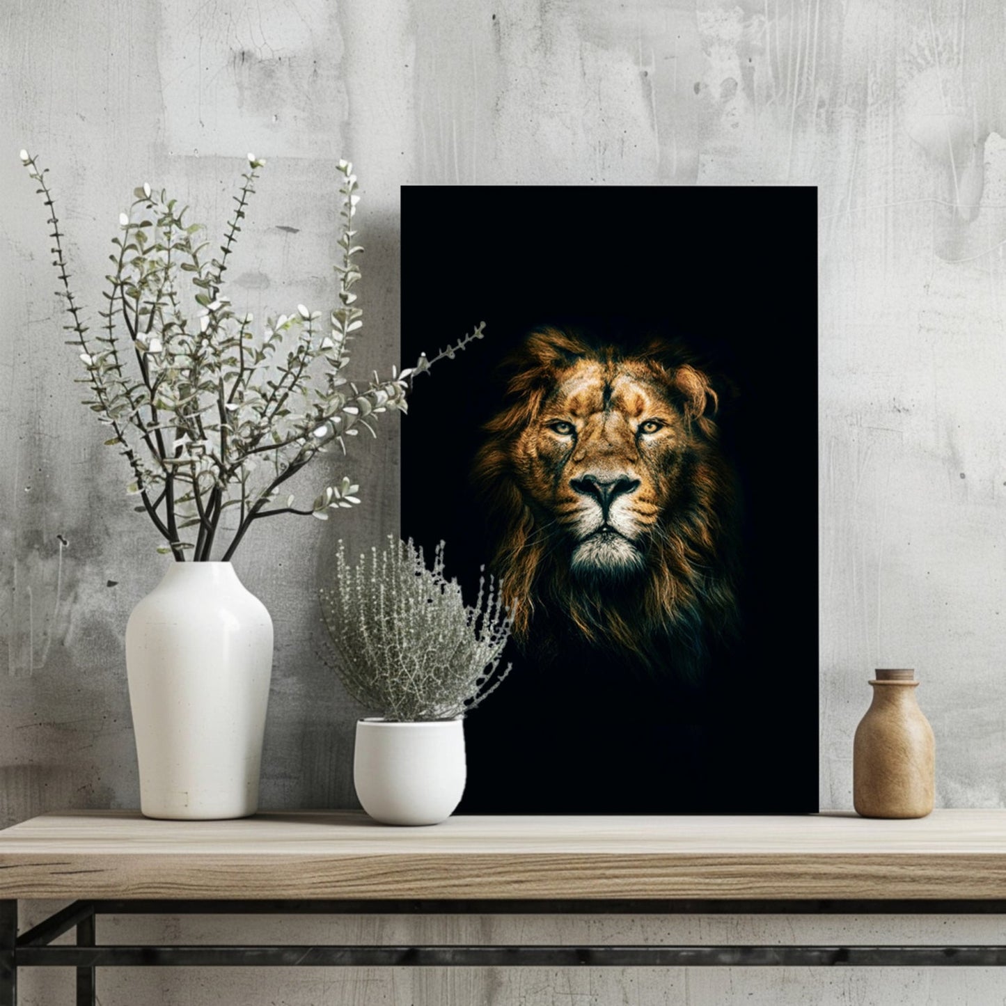 Lion Aluminum Print