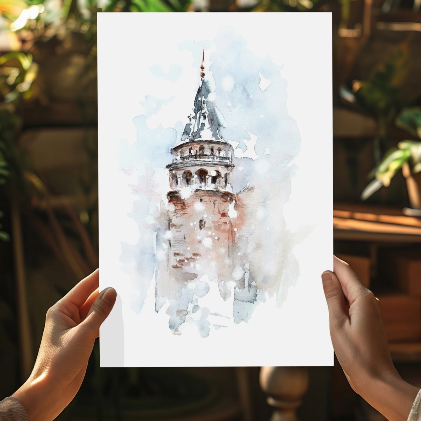 Galata Tower Aluminum Print