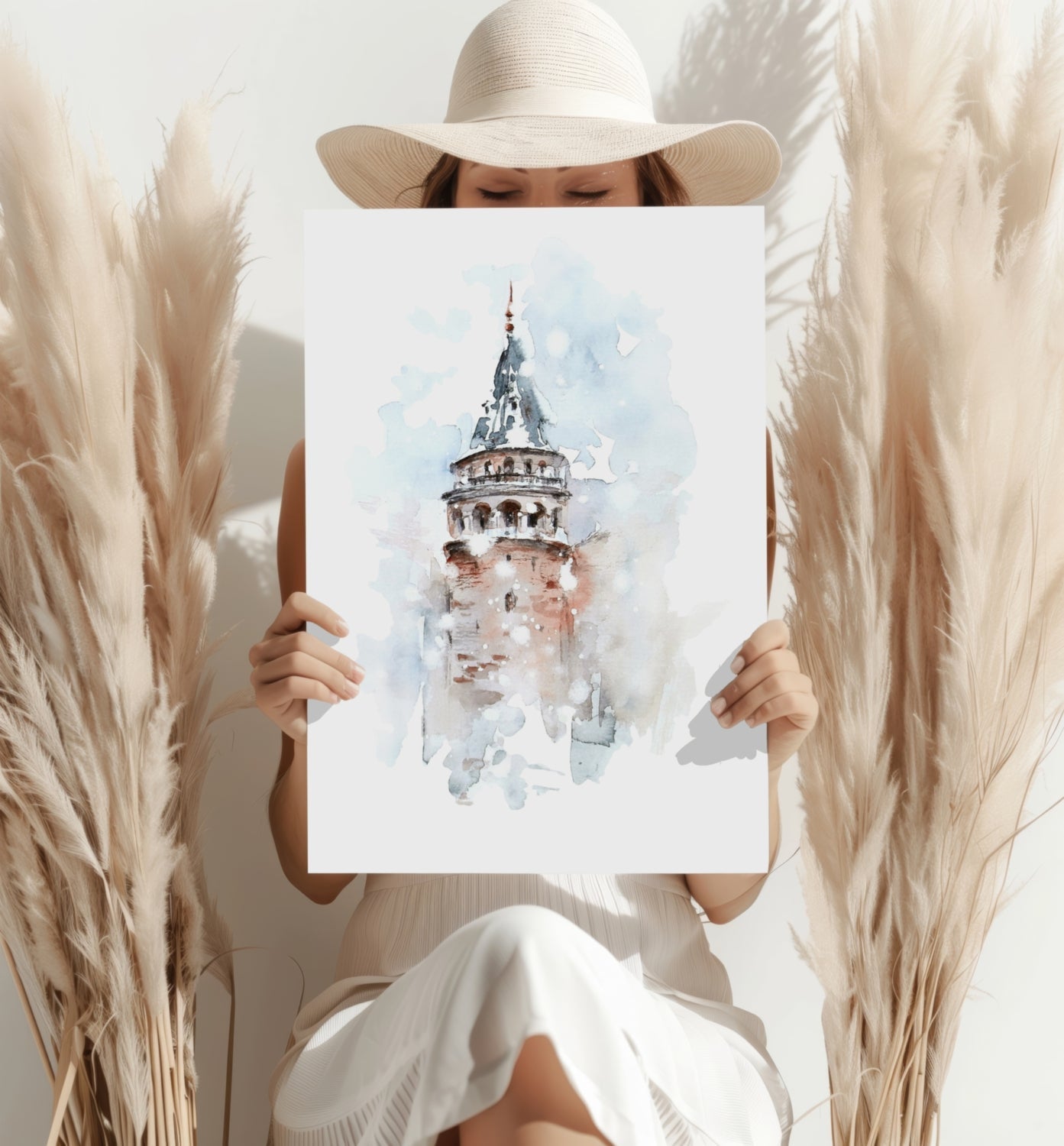Galata Tower Aluminum Print