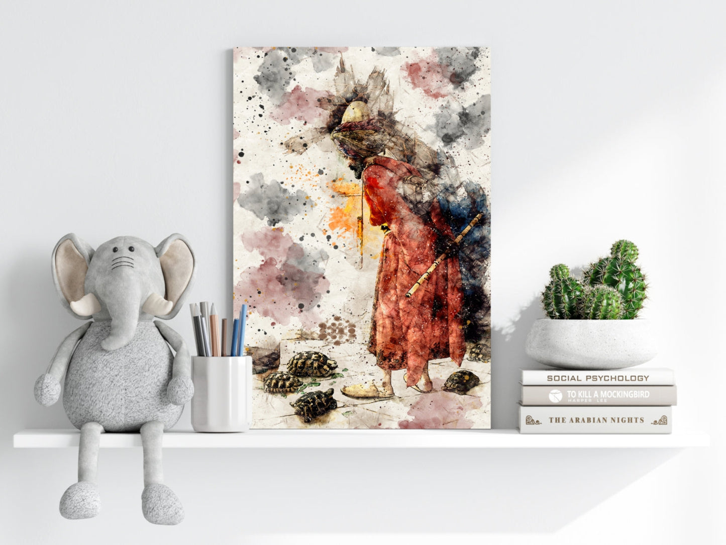 The Tortois Trainer Aluminum Print