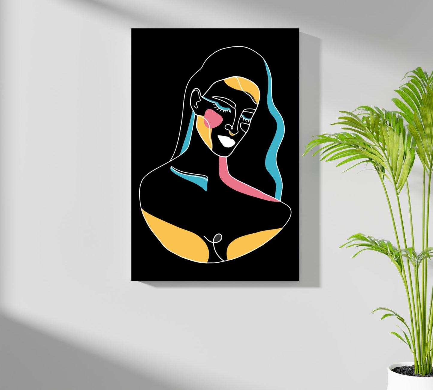 Line Art V1 Aluminum Print