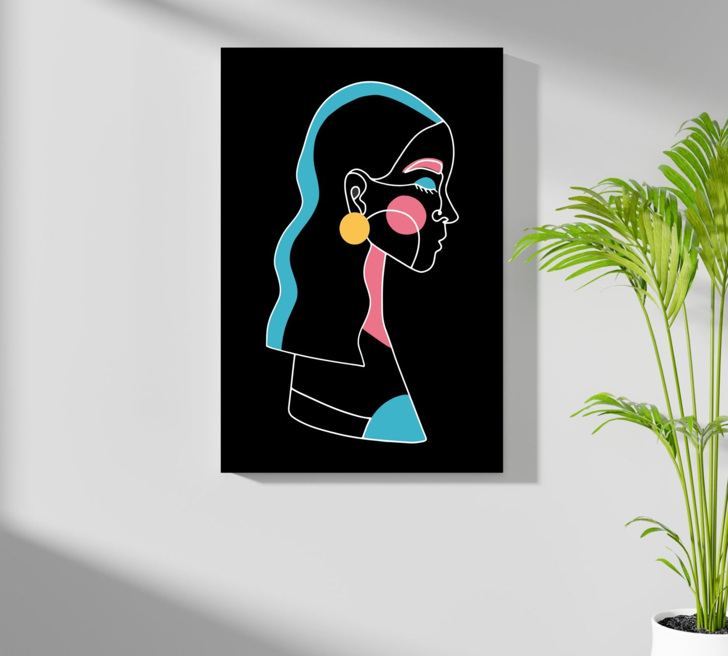 Line Art V2 Aluminum Print