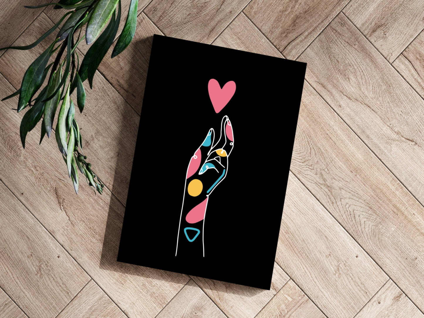 Line Art V8 Aluminum Print