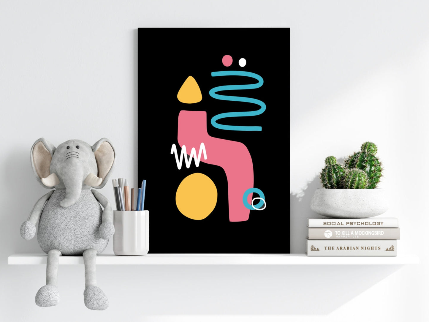 Line Art V15 Aluminum Print