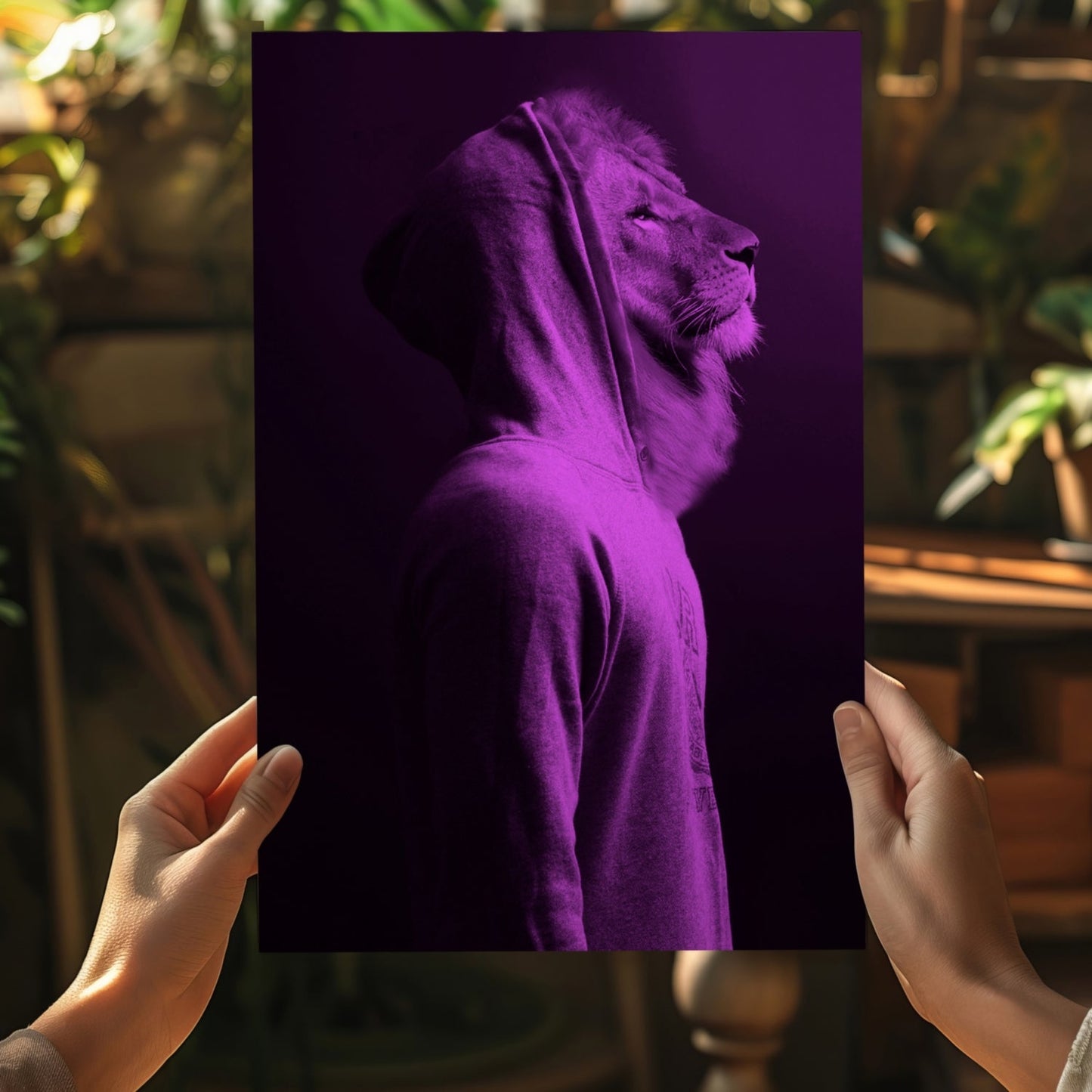 Lion Aluminum Print