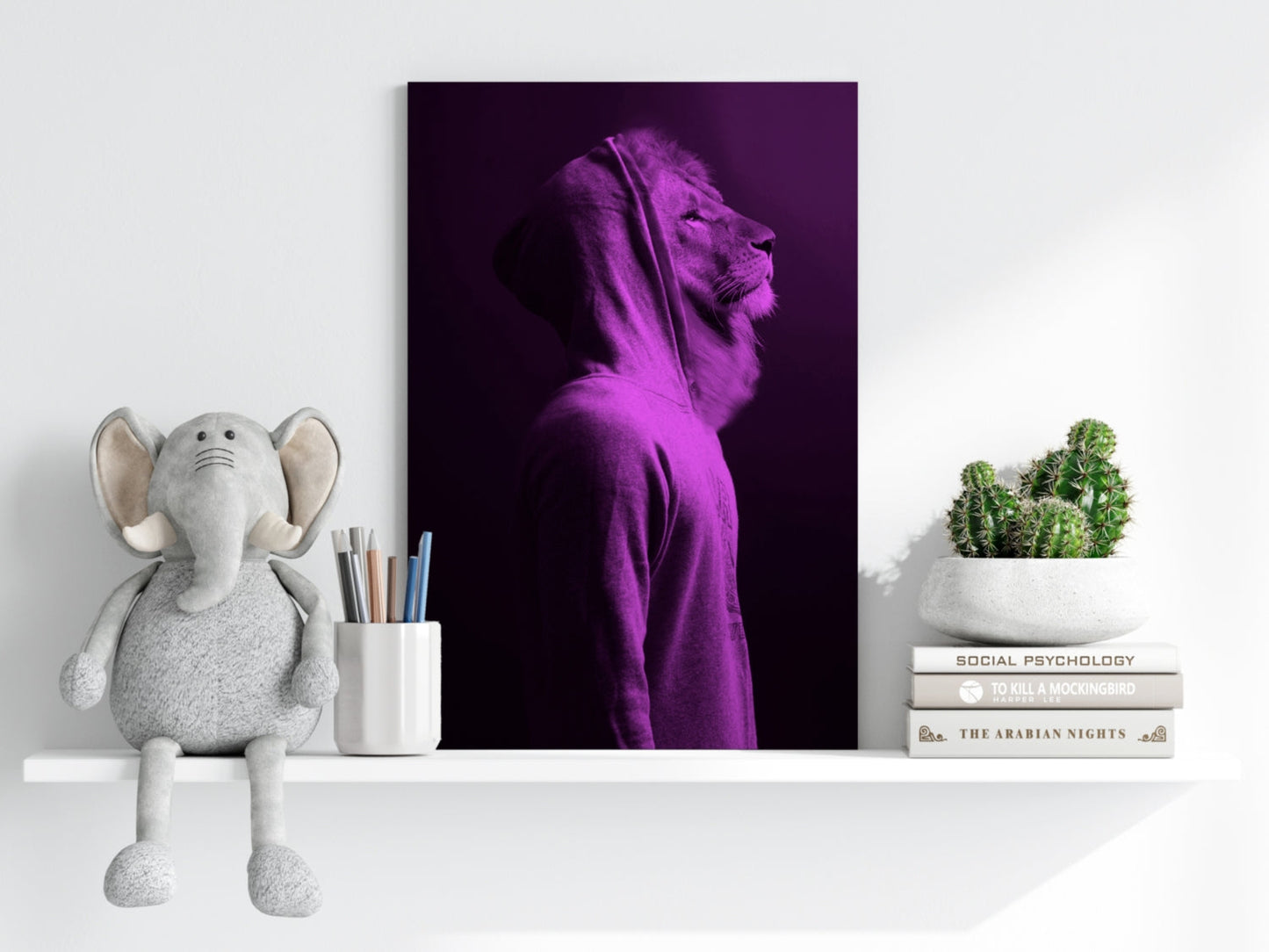 Lion Aluminum Print