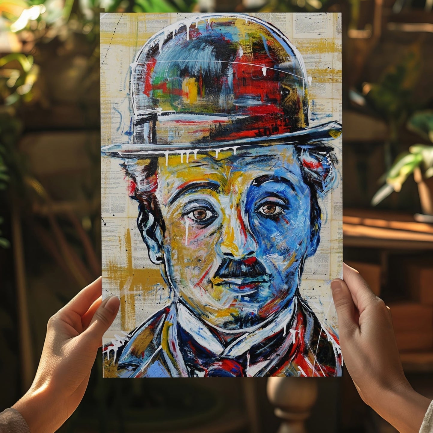 Charlie Chapline Aluminum Print