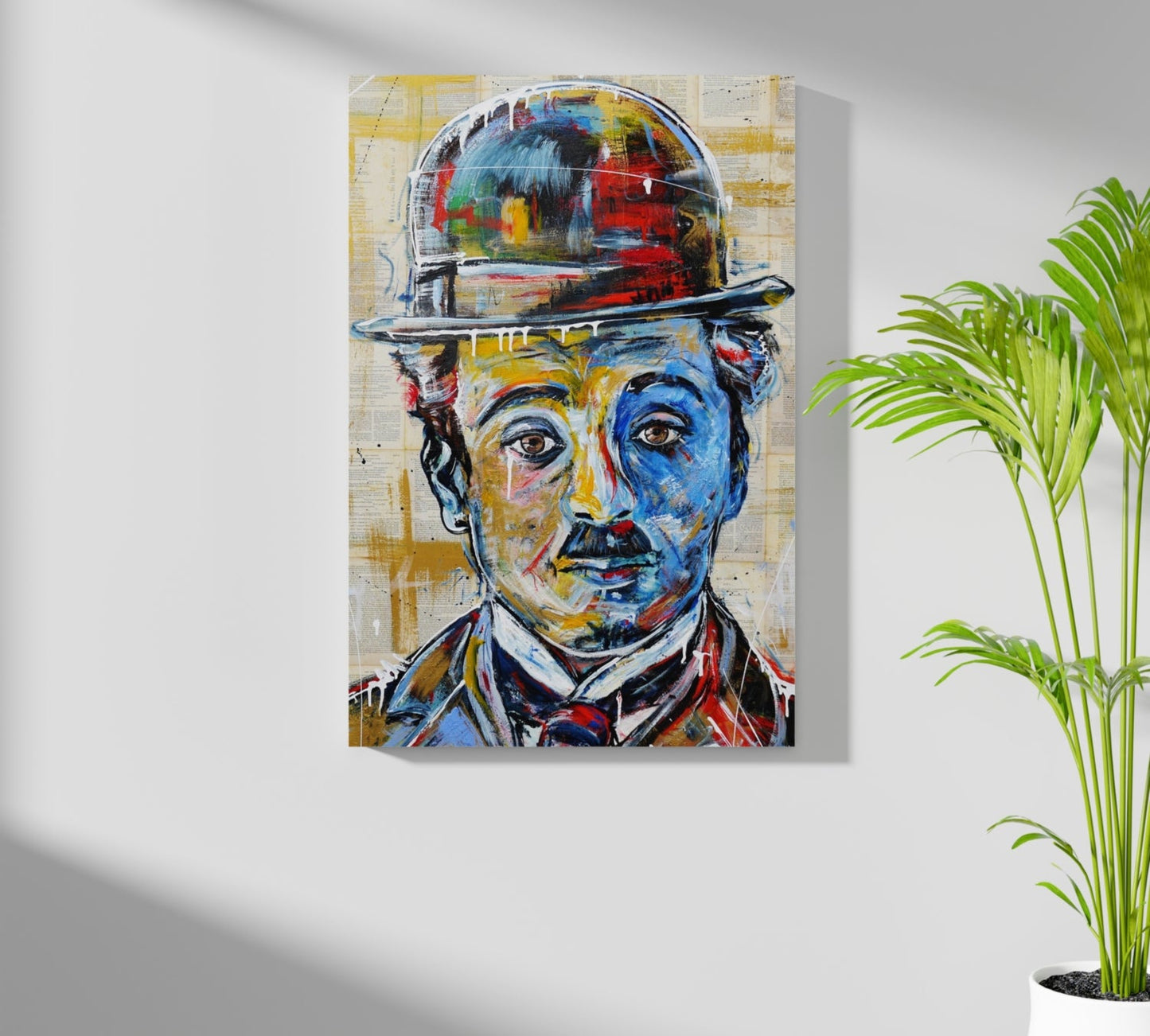 Charlie Chapline Aluminum Print