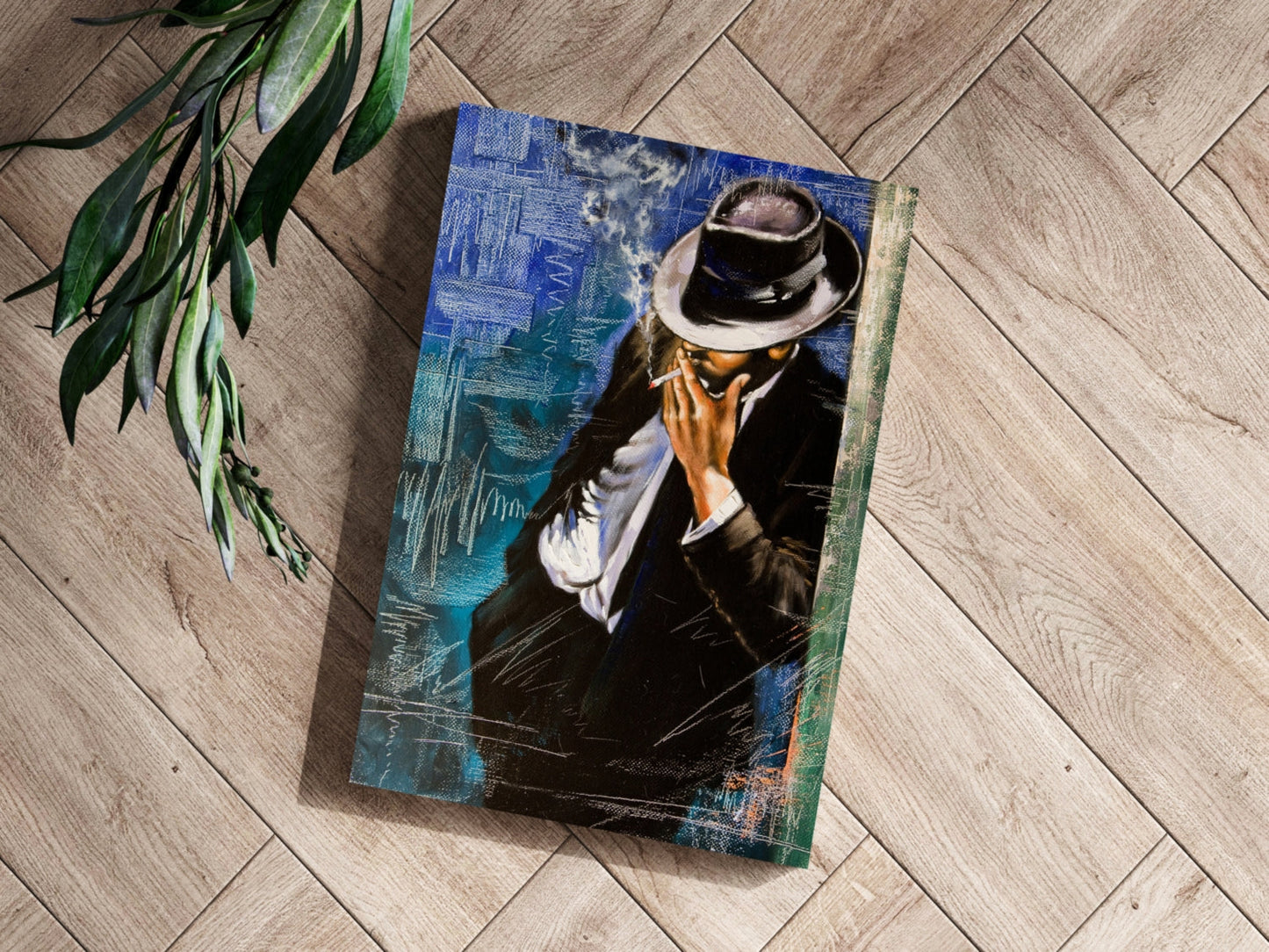 Standing Man Aluminum Print