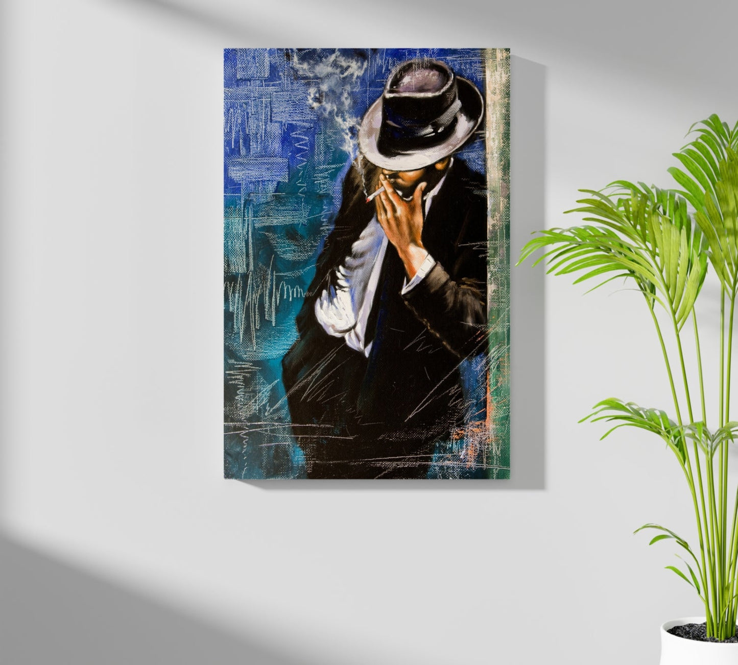 Standing Man Aluminum Print