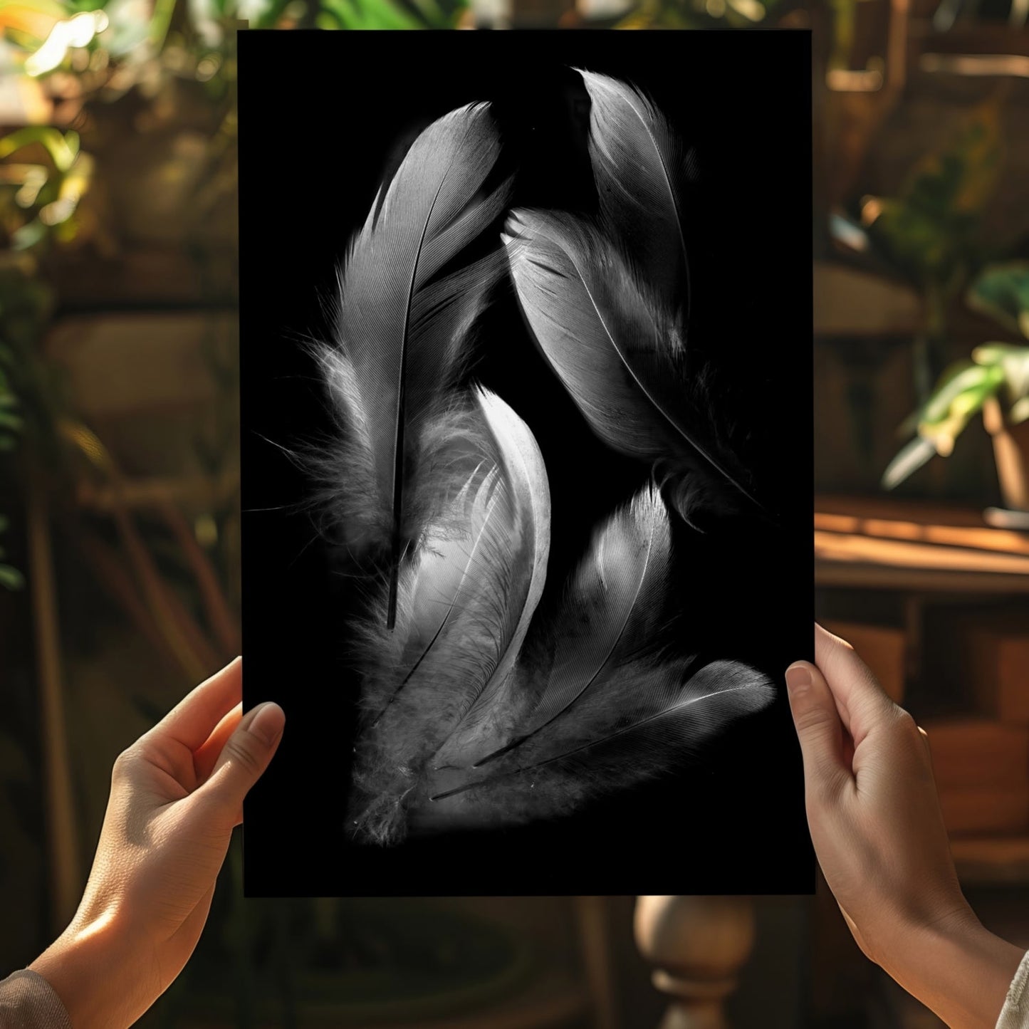 Feathers Aluminum Print