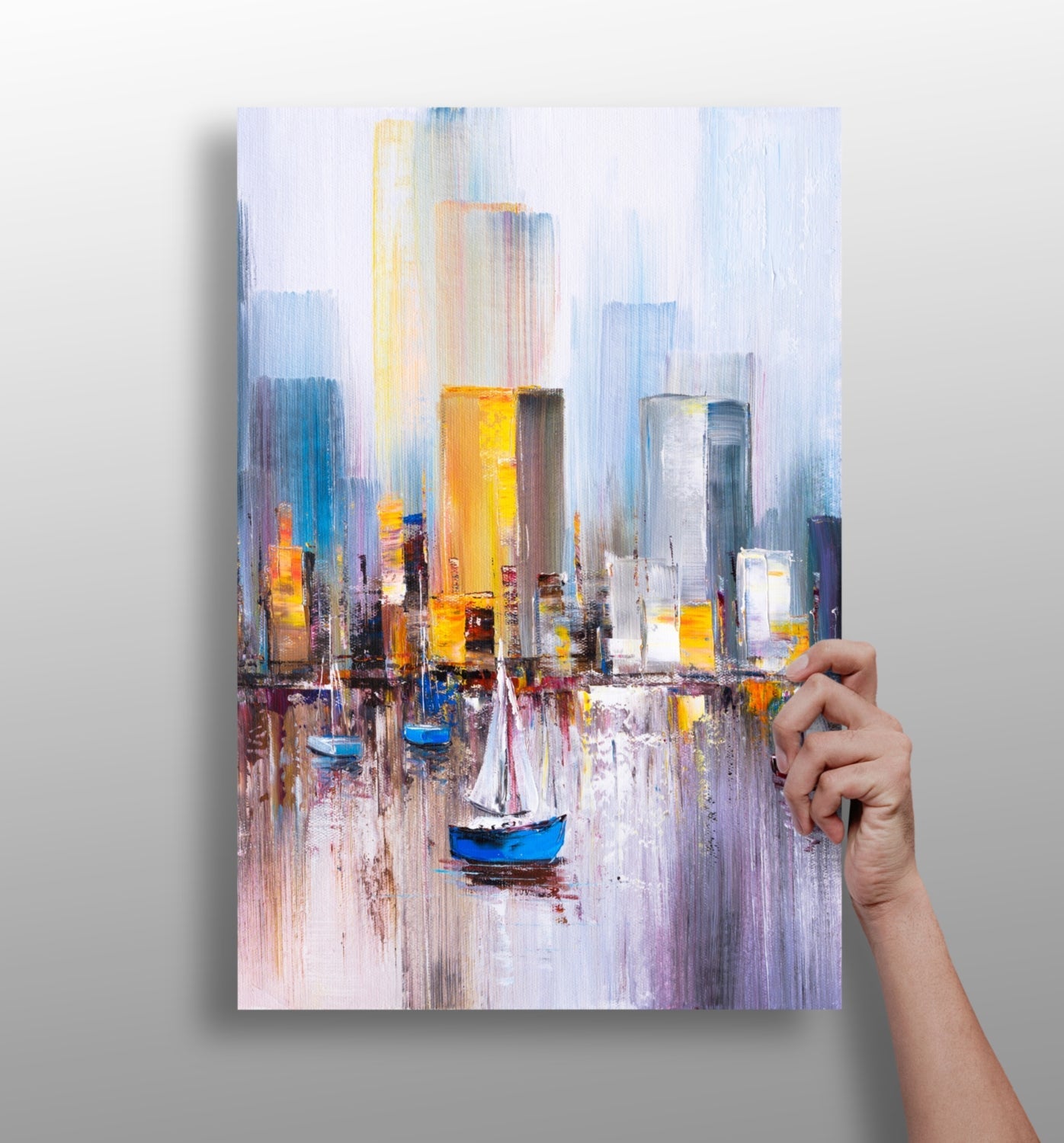 Abstract Lake Aluminum Print-0