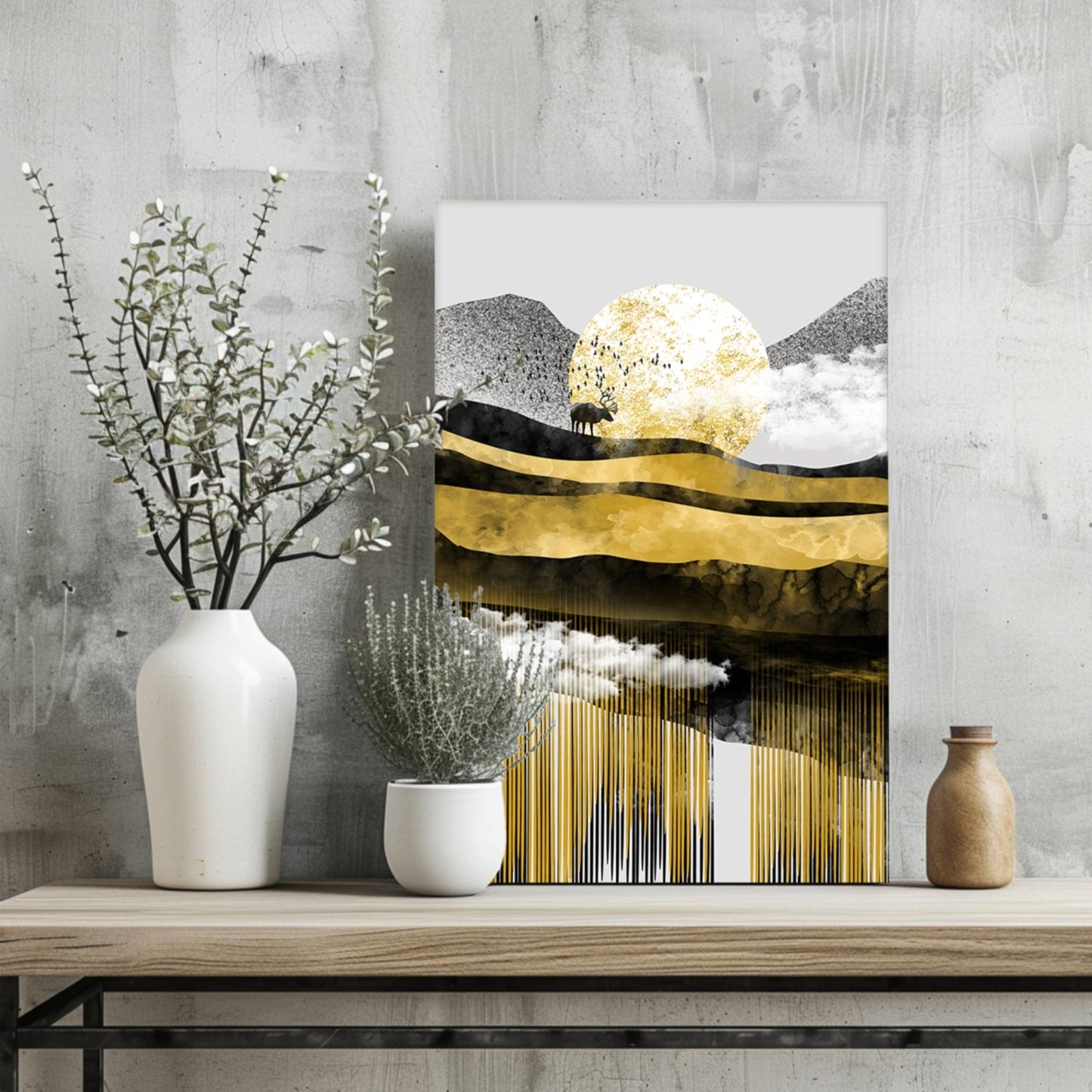 Abstract Valley Aluminum Print