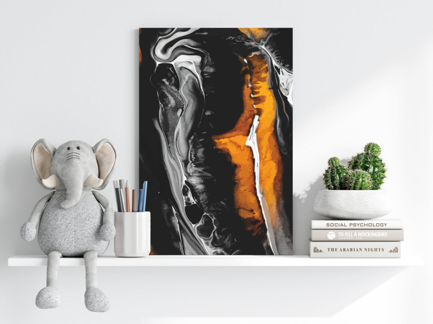 Abstract Marble Pattern V3 Aluminum Print