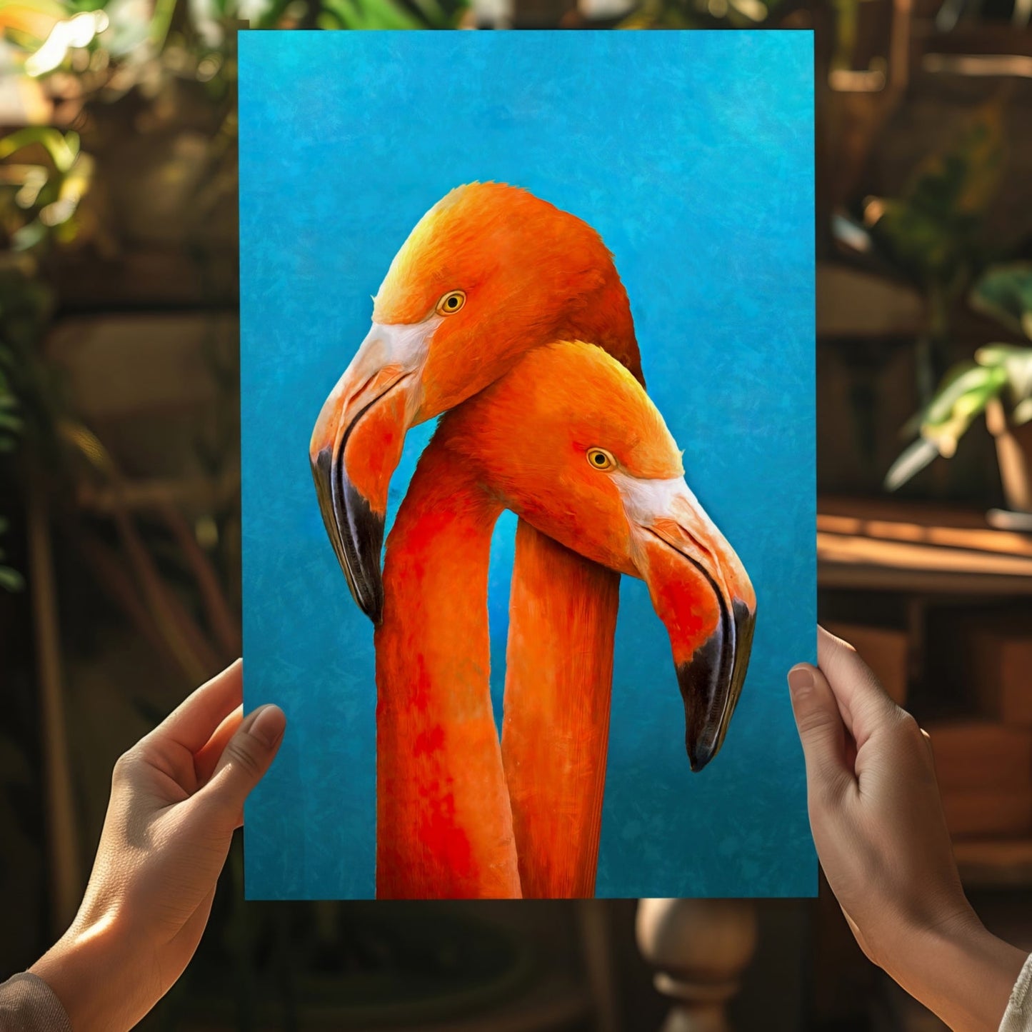 Flamingos Aluminum Print