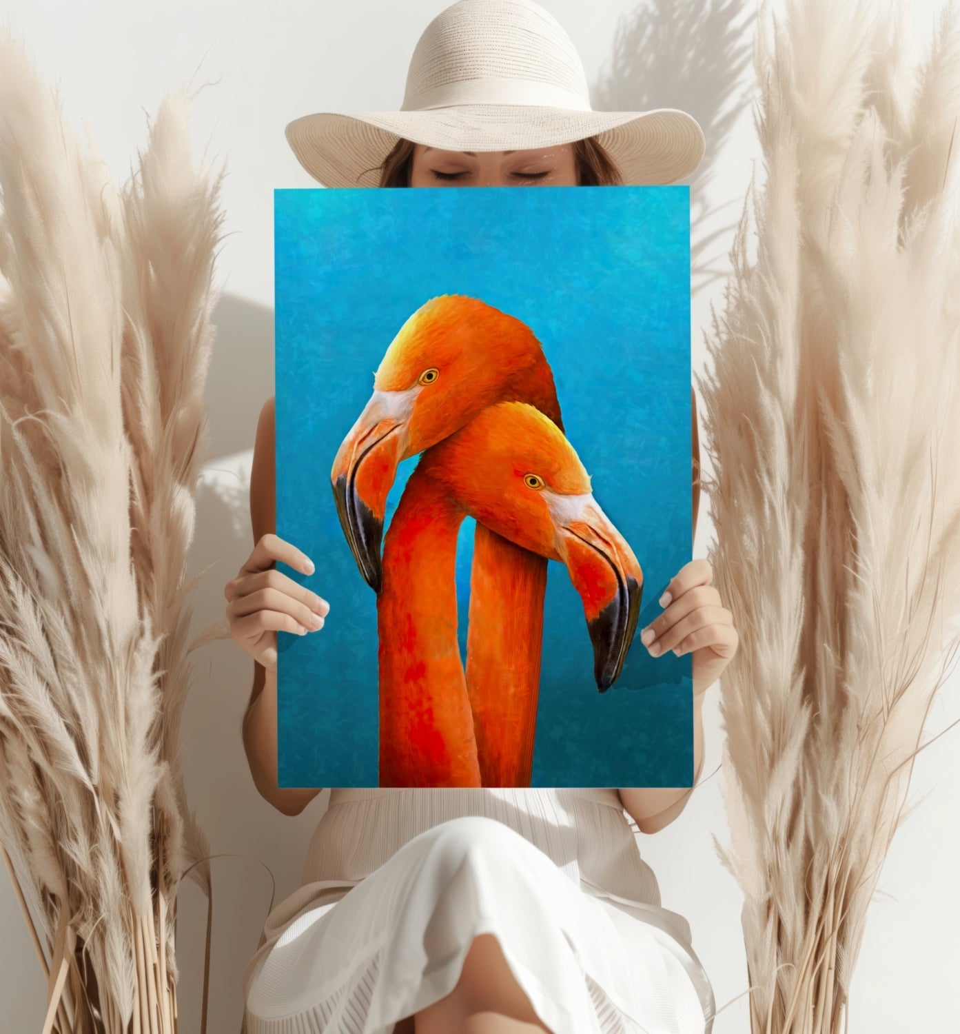 Flamingos Aluminum Print