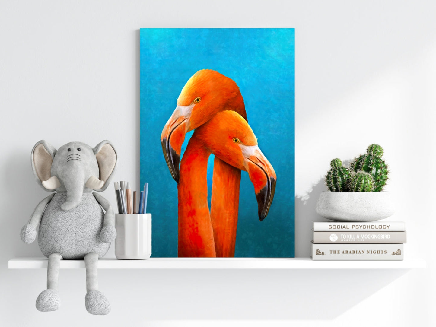 Flamingos Aluminum Print