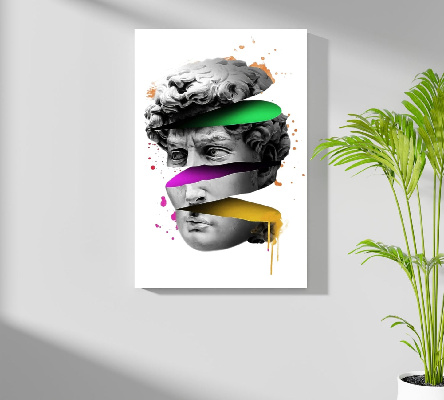 Statue Head Contemporary Aluminum Print