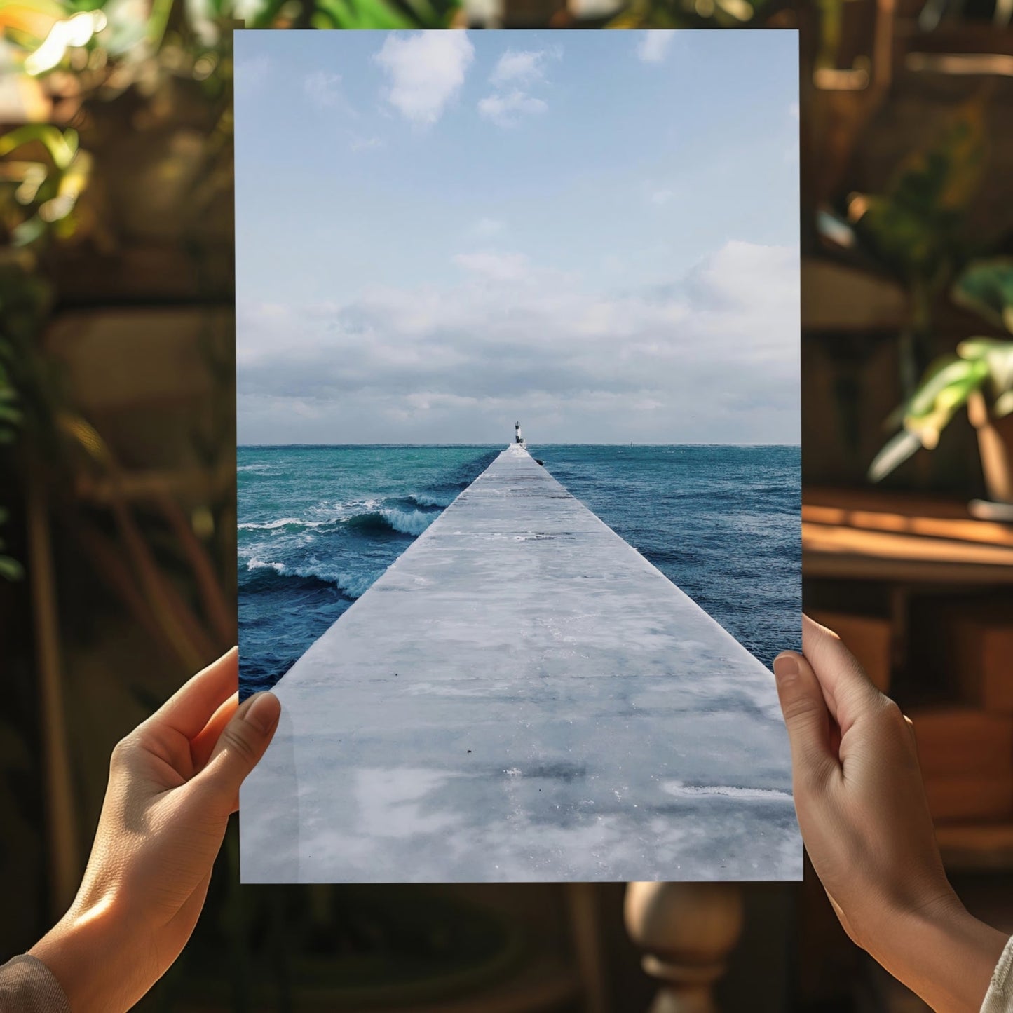 Dock View Aluminum Print